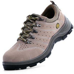 Safety work shoes breathable oil resistant hiking shoes